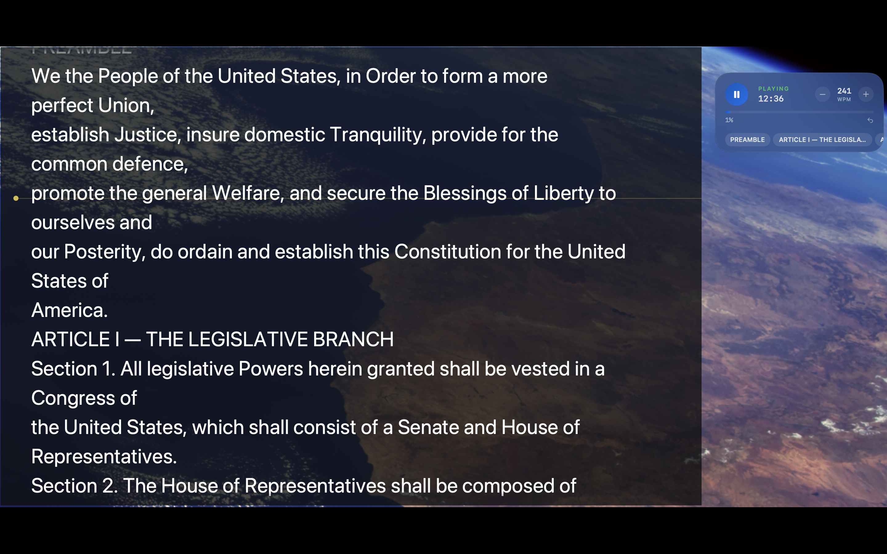 GlassCue prompt display